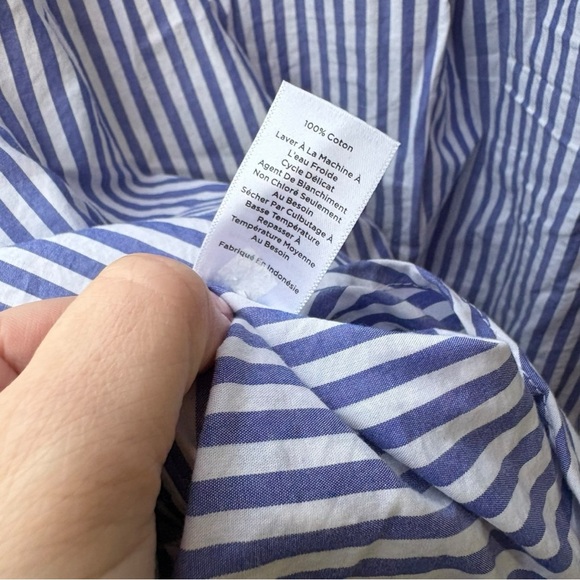 Talbots Boyfriend Shirt - Mixed Sailor Stripe I Size: 3X - Picture 7 of 8